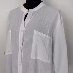 Bomullstunika Stripe VIT- Marta du Chateau