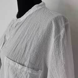 Bomullstunika Stripe VIT- Marta du Chateau