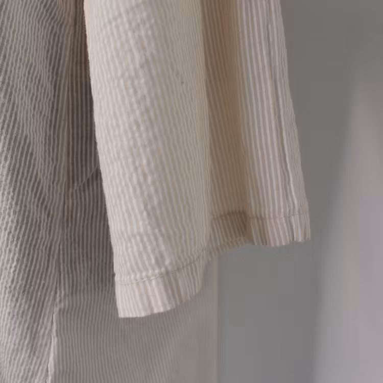 Bomullstunika Stripe BEIGE - Marta du Chateau