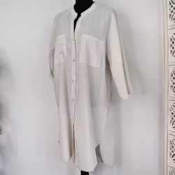 Bomullstunika Stripe BEIGE - Marta du Chateau