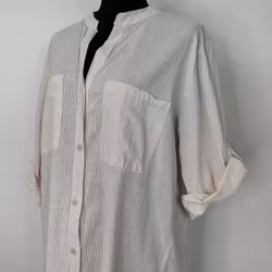 Bomullstunika Stripe BEIGE - Marta du Chateau