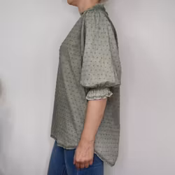 Bomullsblus Theresa MILITARY - Marta du Chateau