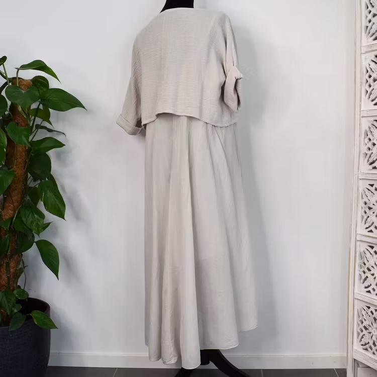 Klänning 2-delad BEIGE