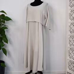 Klänning 2-delad BEIGE