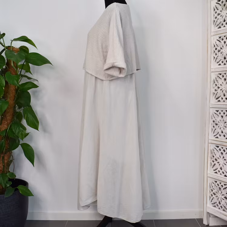 Klänning 2-delad BEIGE