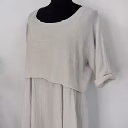 Klänning 2-delad BEIGE