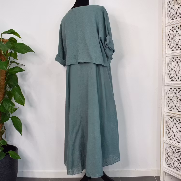 Klänning 2-delad VERT CANARD