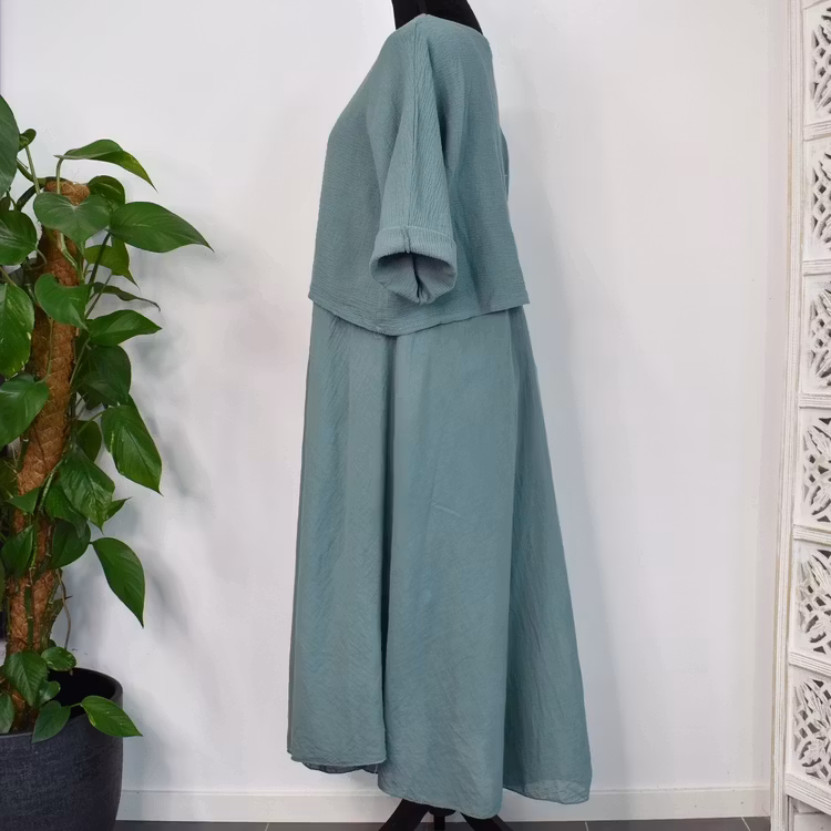 Klänning 2-delad VERT CANARD