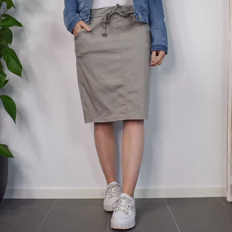 Kjol Stretchig TAUPE