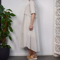 Klänning 2-delad BEIGE