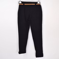 Leggings med Fickor och Skärp SVART