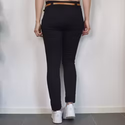 Leggings med Fickor och Skärp SVART