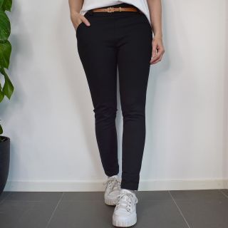 Leggings med Fickor och Skärp SVART