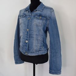 Jeansjacka med knappar BLÅ - Place du Jour