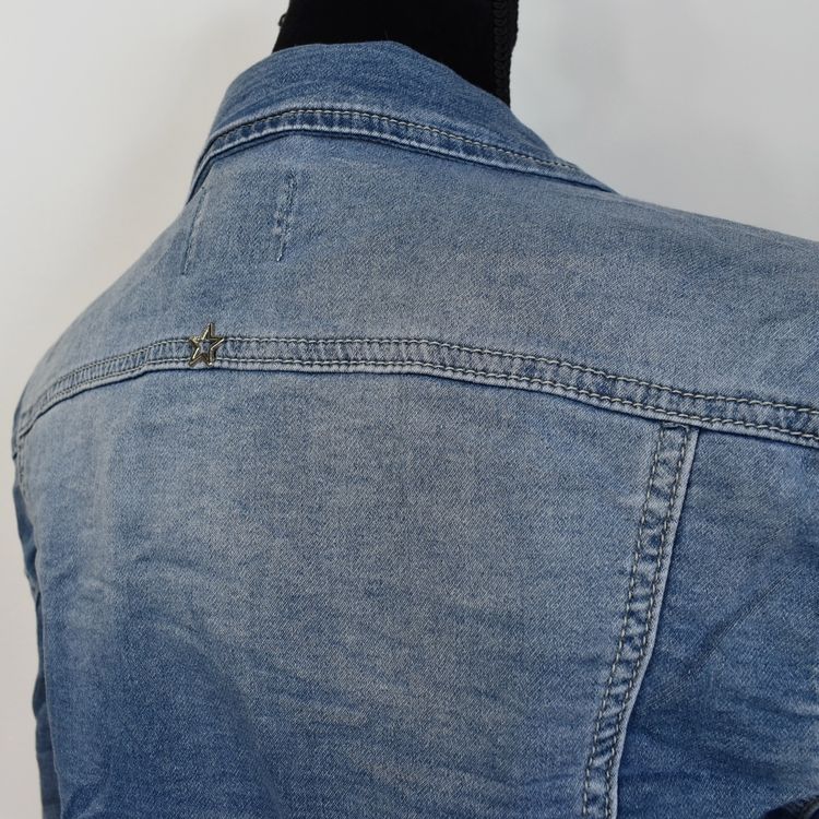 Jeansjacka med knappar BLÅ - Place du Jour