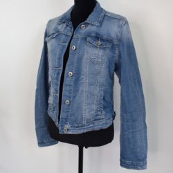 Jeansjacka med knappar BLÅ - Place du Jour