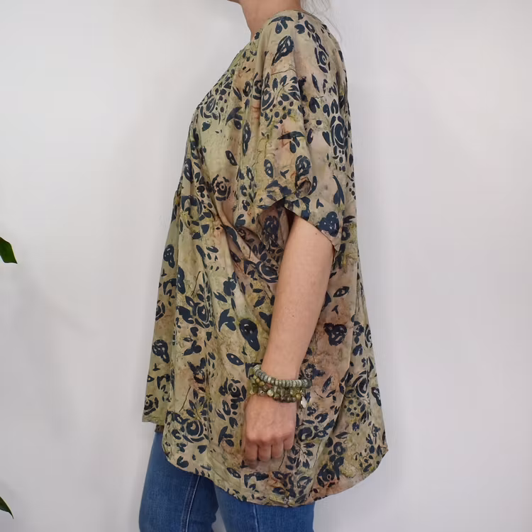 Topp Ibu Batik BROWN - Stajl Agenturer