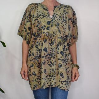 Topp Ibu Batik BROWN - Stajl Agenturer