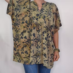 Topp Ibu Batik BROWN - Stajl Agenturer