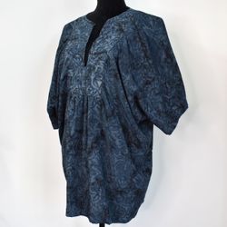 Topp Ibu Batik MÖRKBLÅ - Stajl Agenturer