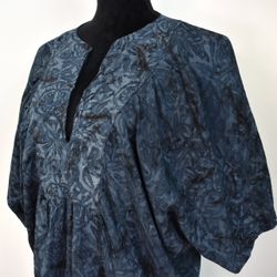 Topp Ibu Batik MÖRKBLÅ - Stajl Agenturer