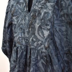 Topp Ibu Batik MÖRKBLÅ - Stajl Agenturer