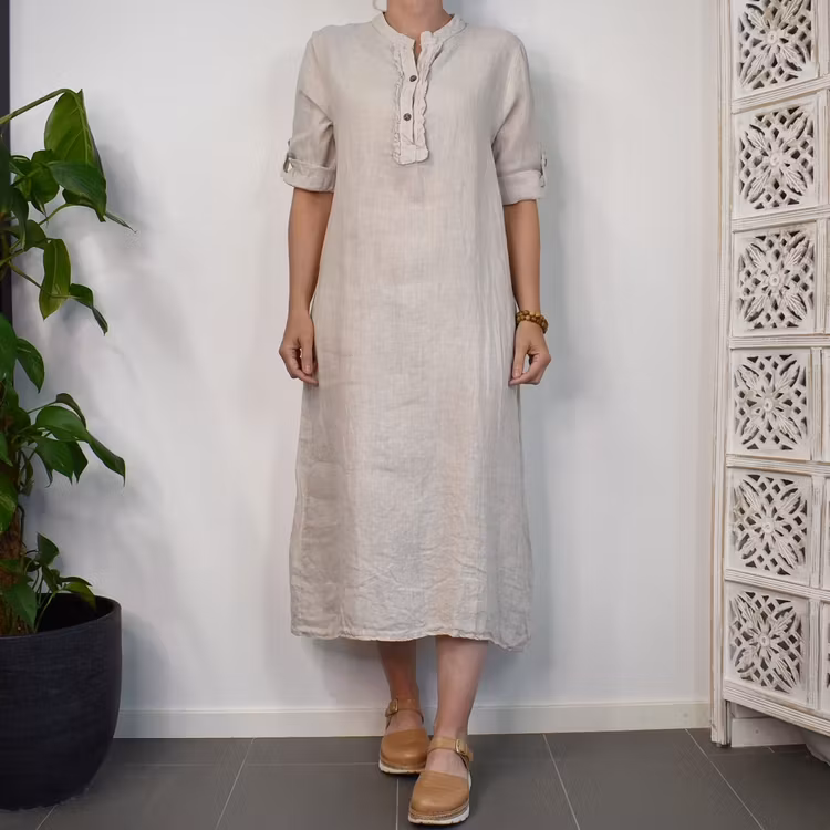 Linneklänning Camelia SABBIA - Marta du Chateau