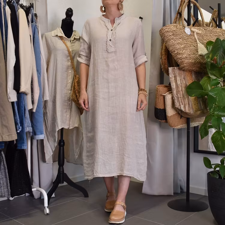 Linneklänning Camelia SABBIA - Marta du Chateau