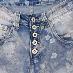 Jeansshorts Mönstrad LJUS BLÅ - Place du Jour