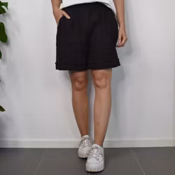 Linneshorts Sophia SVART - Marta du Chateau