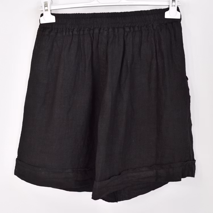 Linneshorts Sophia SVART - Marta du Chateau