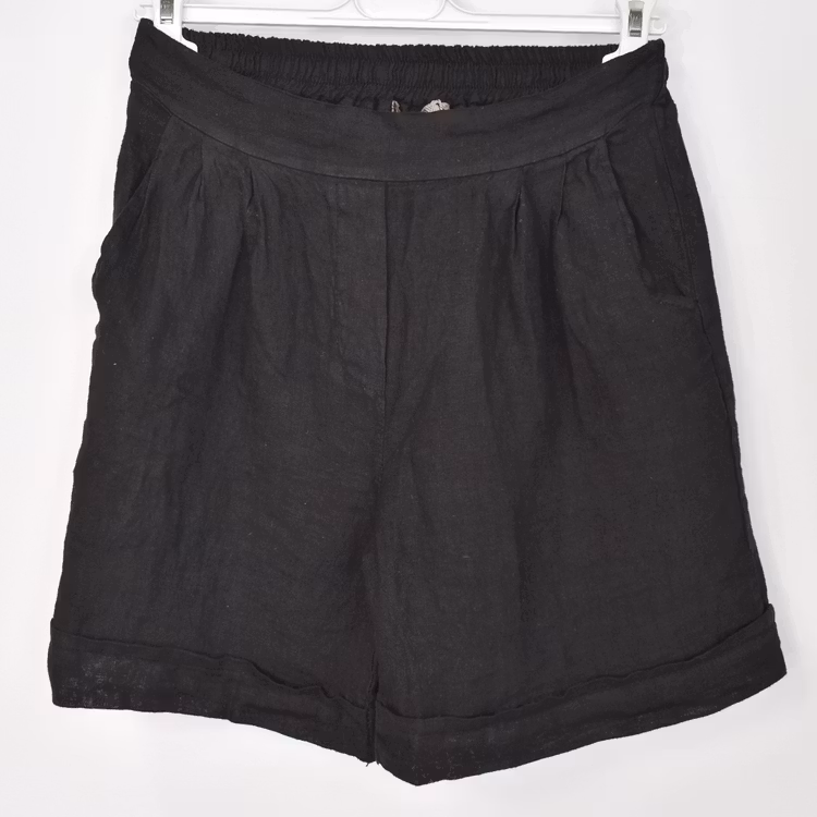 Linneshorts Sophia SVART - Marta du Chateau