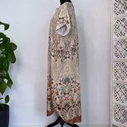 Klänning Helma Blommig BEIGE - Marta du Chateau
