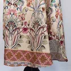 Klänning Helma Blommig BEIGE - Marta du Chateau