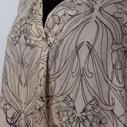 Klänning Helma Blommig BEIGE - Marta du Chateau
