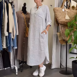 Klänning Ness Stripe JEANS - Marta du Chateau