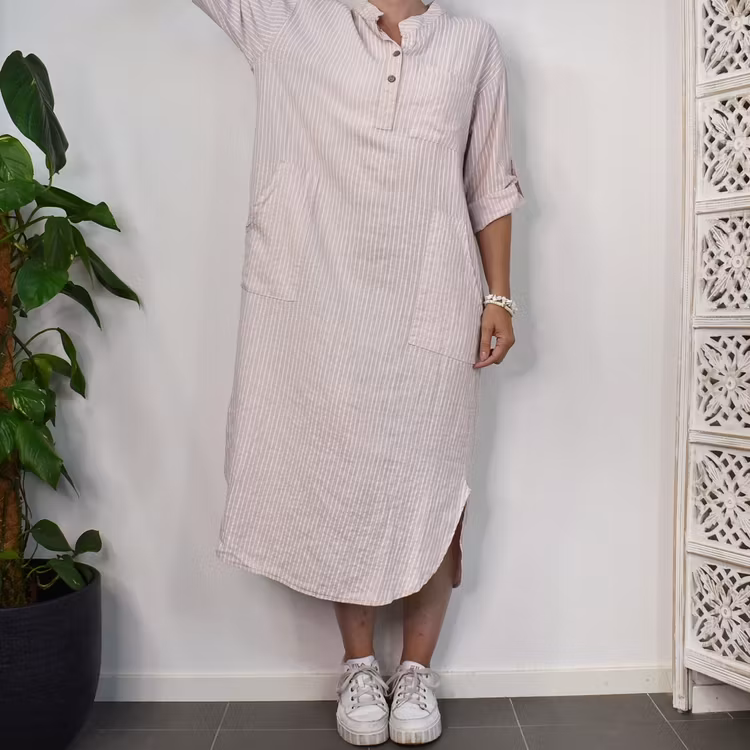 Klänning Ness Stripe ROSE - Marta du Chateau