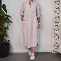 Klänning Ness Stripe ROSE - Marta du Chateau