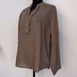Linneblus med Krås TAUPE