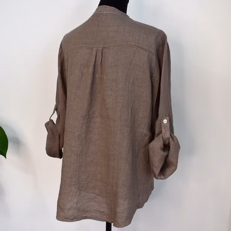 Linneblus med Krås TAUPE