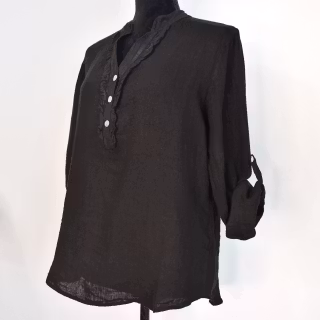 Linneblus med Krås SVART