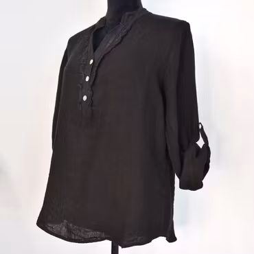 Linneblus med Krås SVART