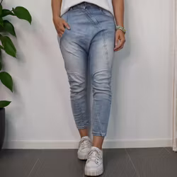 SECOND HAND Baggy Jeans LJUS BLÅ Storlek 34 - Place du Jour