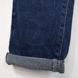 Jeans Resårmidja och Knytband MÖRK BLÅ - 3D Denim
