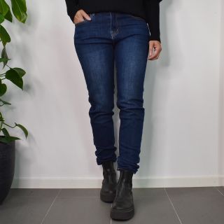 Jeans med Gylf MÖRK BLÅ - 3D Denim