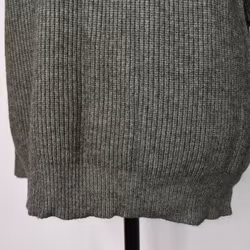 Stickad Polotröja Med Puffärm KAKI