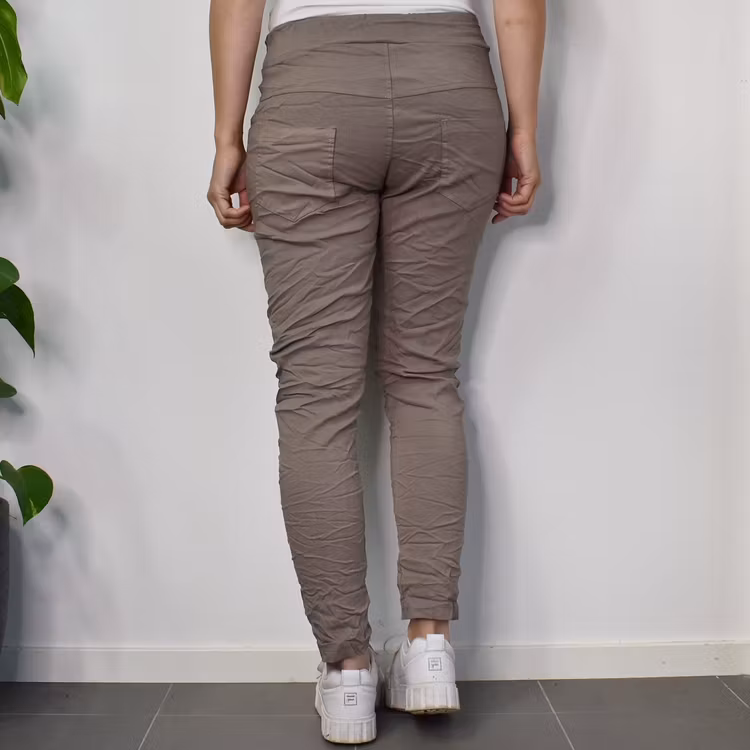 Stretchig Byxa TAUPE