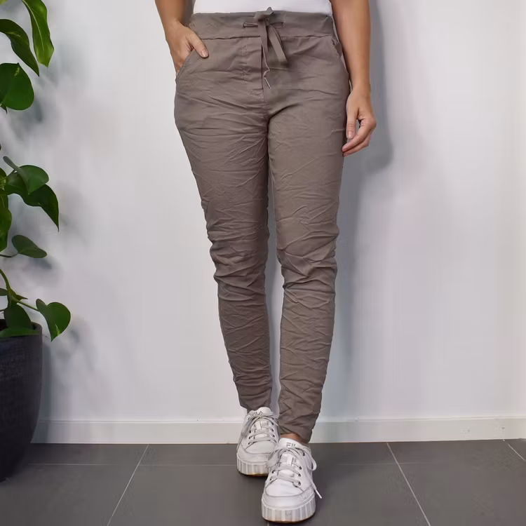 Stretchig Byxa TAUPE