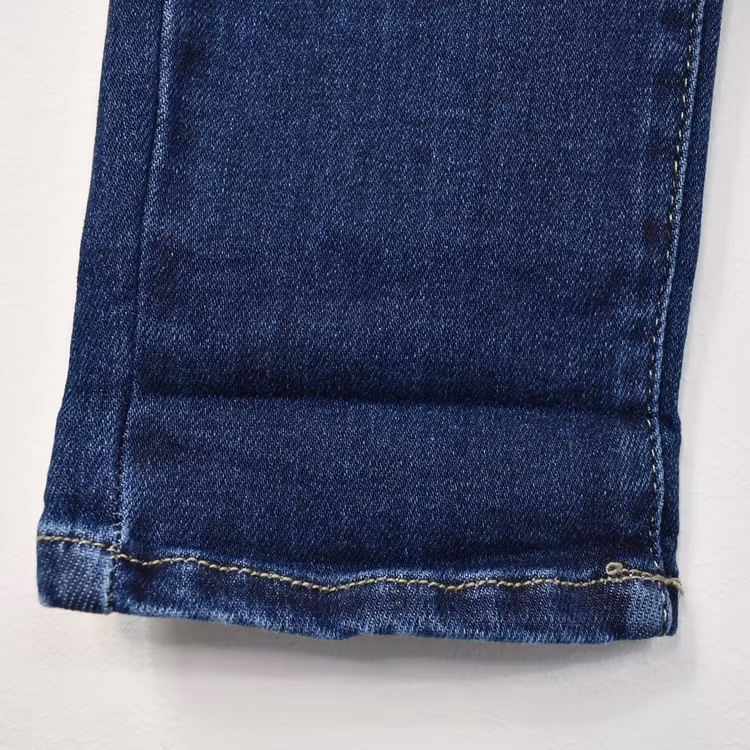 Jeans Resårmidja och Knappar MÖRK BLÅ - 3D Denim