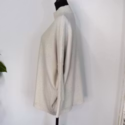 Finstickad Tröja Over Sized BEIGE